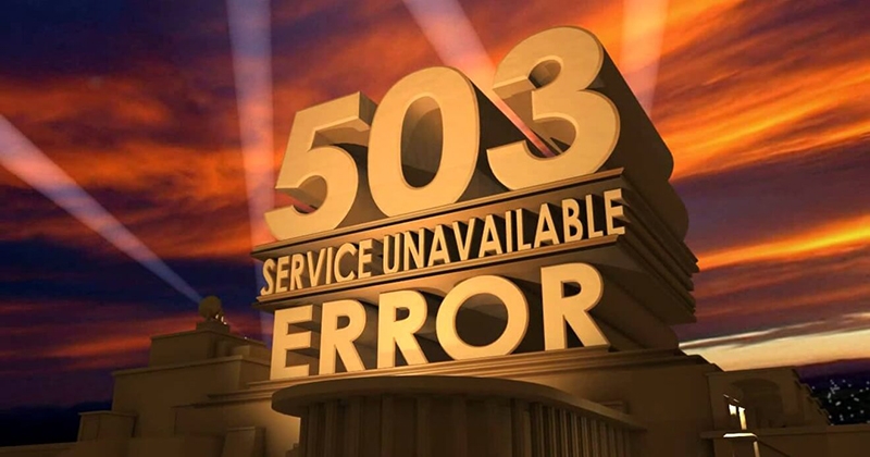 خطای 503 service unavailable
