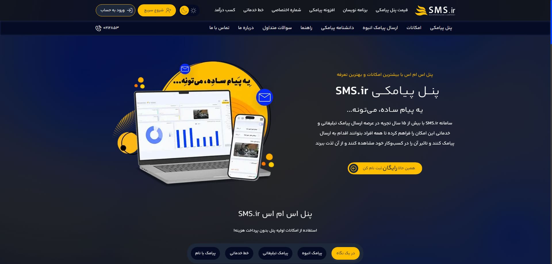 بهترین پنل پیامکی برای وردپرس در سال ۲۰۲۵ 9 اس-ام-اس-ir